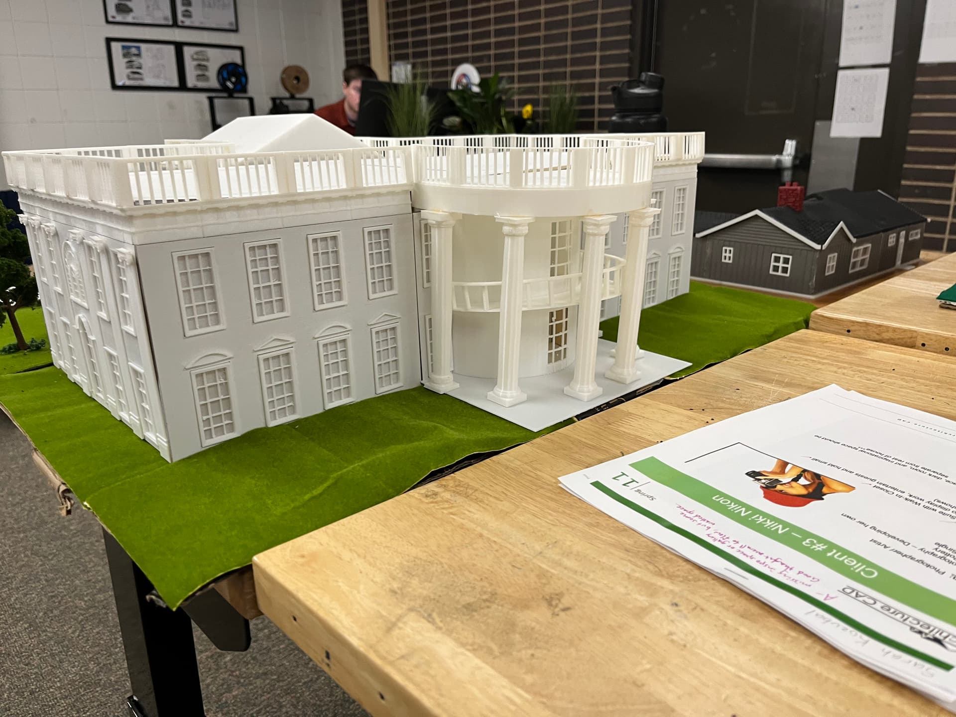 Back view of The White House